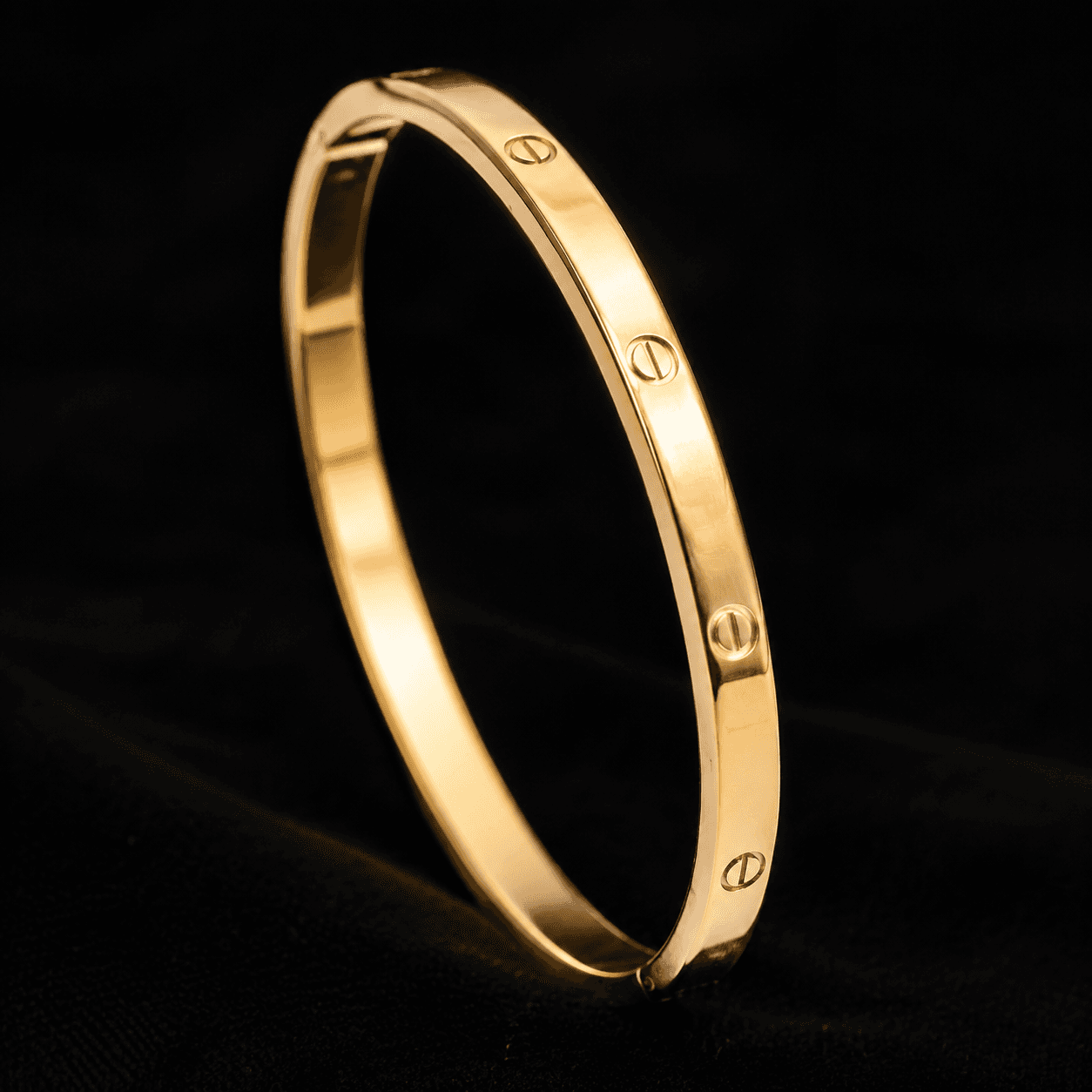 Bracelete Parafusos Banhado a Ouro - imagem 3