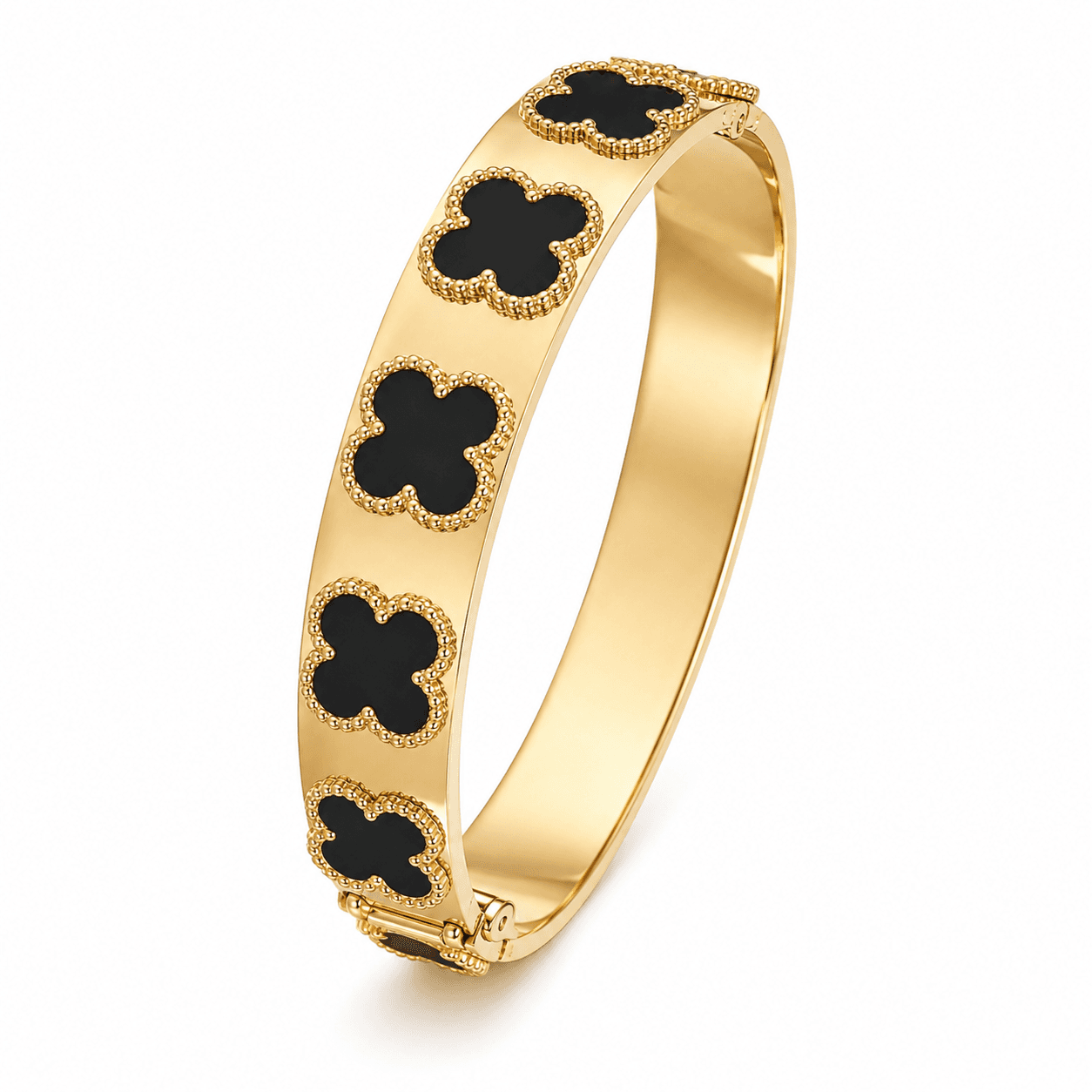 Bracelete Trevos Banhado a Ouro - imagem 2