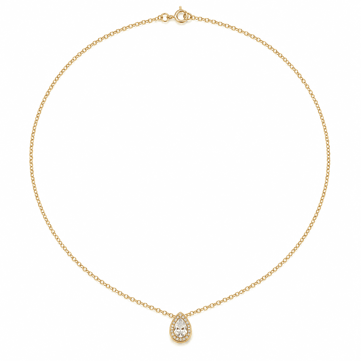 Choker Gota Banhado a Ouro 35cm - imagem 2