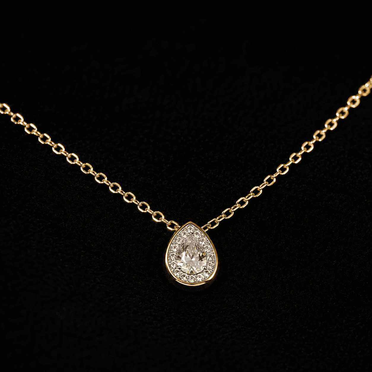 Choker Gota Banhado a Ouro 35cm - imagem 3