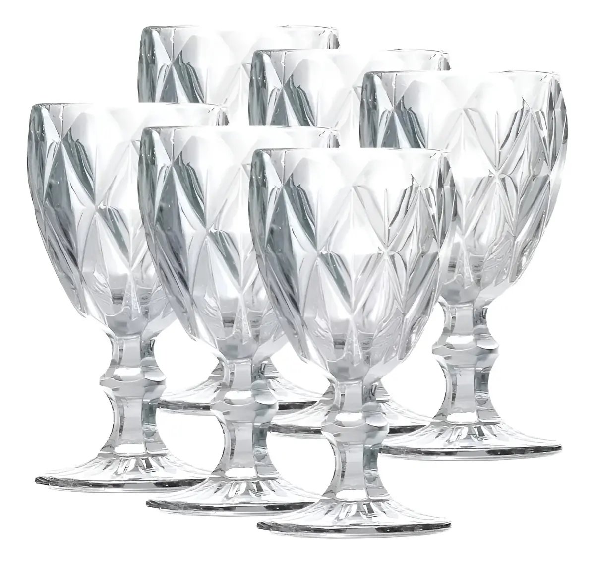 Jogo de 6 Taças Diamante Transparente Gamma 340ml - imagem 4