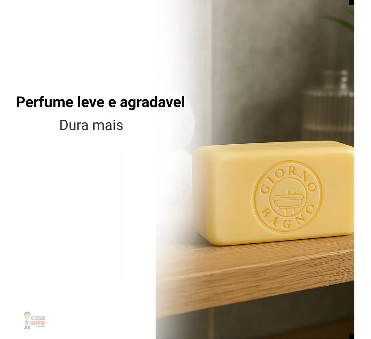 Kit Com 4 Sabonetes Giorno Bagno Flor de Laranjeira & Vetiver 180g - imagem 3